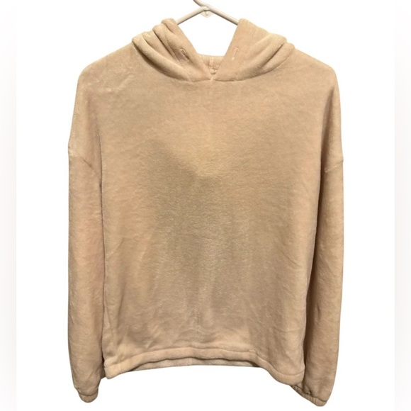 LC Lauren Conrad Tops - Lauren Conrad Cream Fleece w/ Hood. Size Small